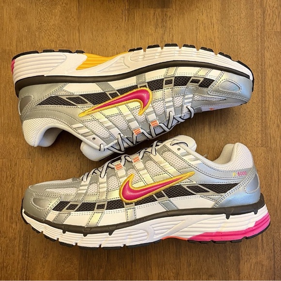 Nike Athletic Shoes - Silver, Pink, Yellow - Picture 2 of 4